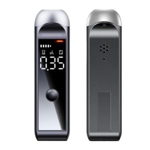 SIMMANS S-44 Professional Alcohol Tester Digital Display Breath Analyzer High-Precision Breathalyzer Audible Alert with LCD Display Alcohol Detector
