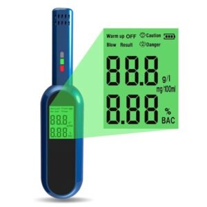 SIMMANS S9 Professional Alcohol Tester Digital Display Breath Analyzer High-Precision Breathalyzer Audible Alert with LCD Display Alcohol Detector