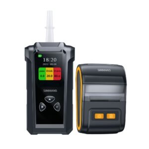 SIMMANS S99 with Printer Alcohol Tester Breathalyzer Rapid Sensor Electrochimical Fuel Cell with Superior Accuracy Reliable and Super Sensitive Professional-Grade Compact and Lightweight